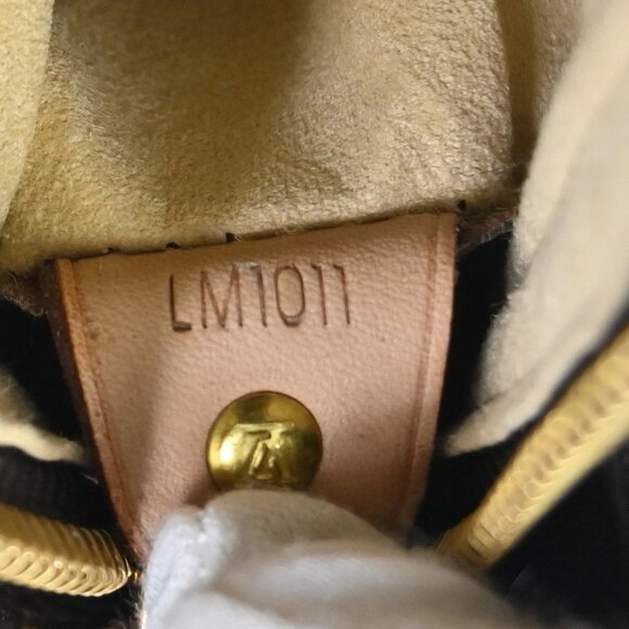 LOUIS VUITTON Logo Looping GM Shoulder Bag Monogram Leather Brown M51145 26RL728 - Picture 14 of 15